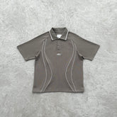 Conjunto Corteiz “Island Pique Polo Set” ( Cinza )