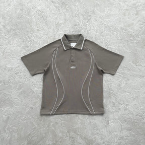 Conjunto Corteiz “Island Pique Polo Set” ( Cinza )