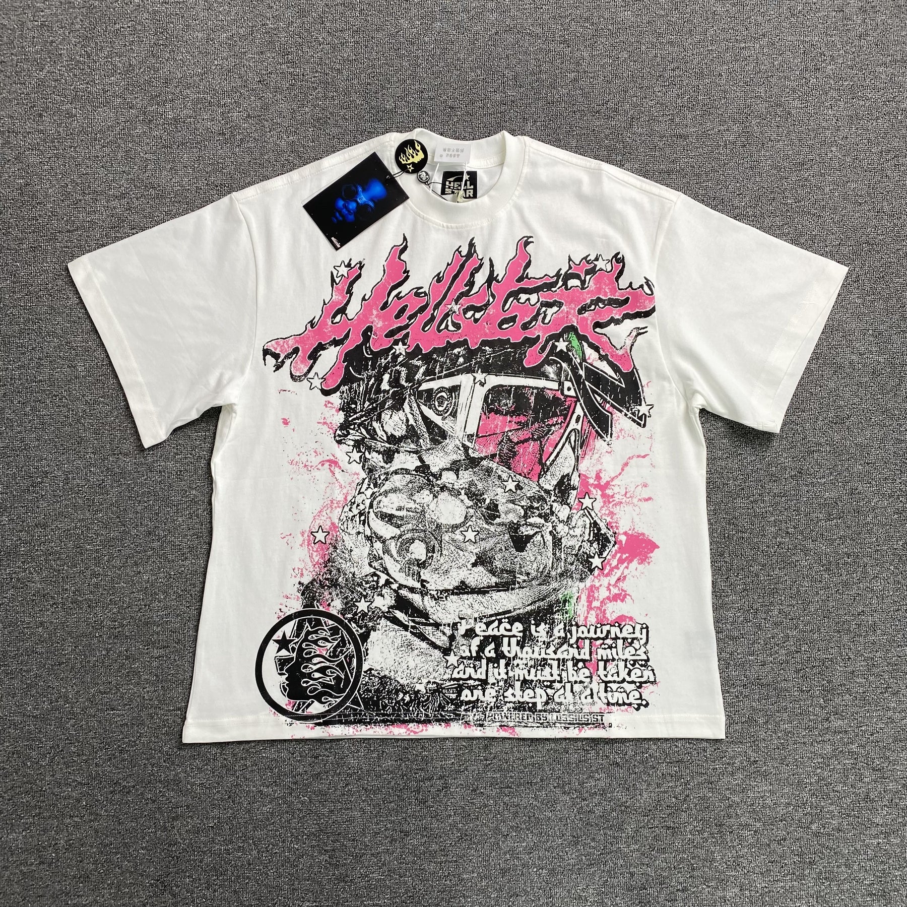 Camisa Hellstar “Peace is a Journey” ( Branca )