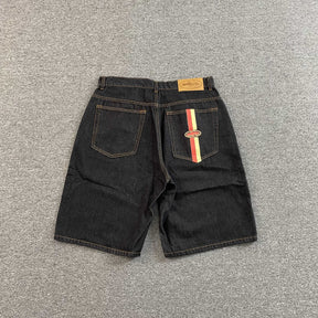 Shorts Corteiz “Dual Stripe” ( Preto )