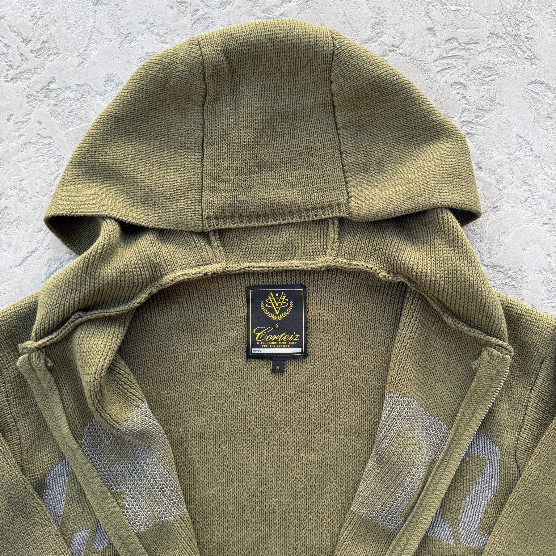 Moletom Corteiz “College Knit Zip ” ( Verde )