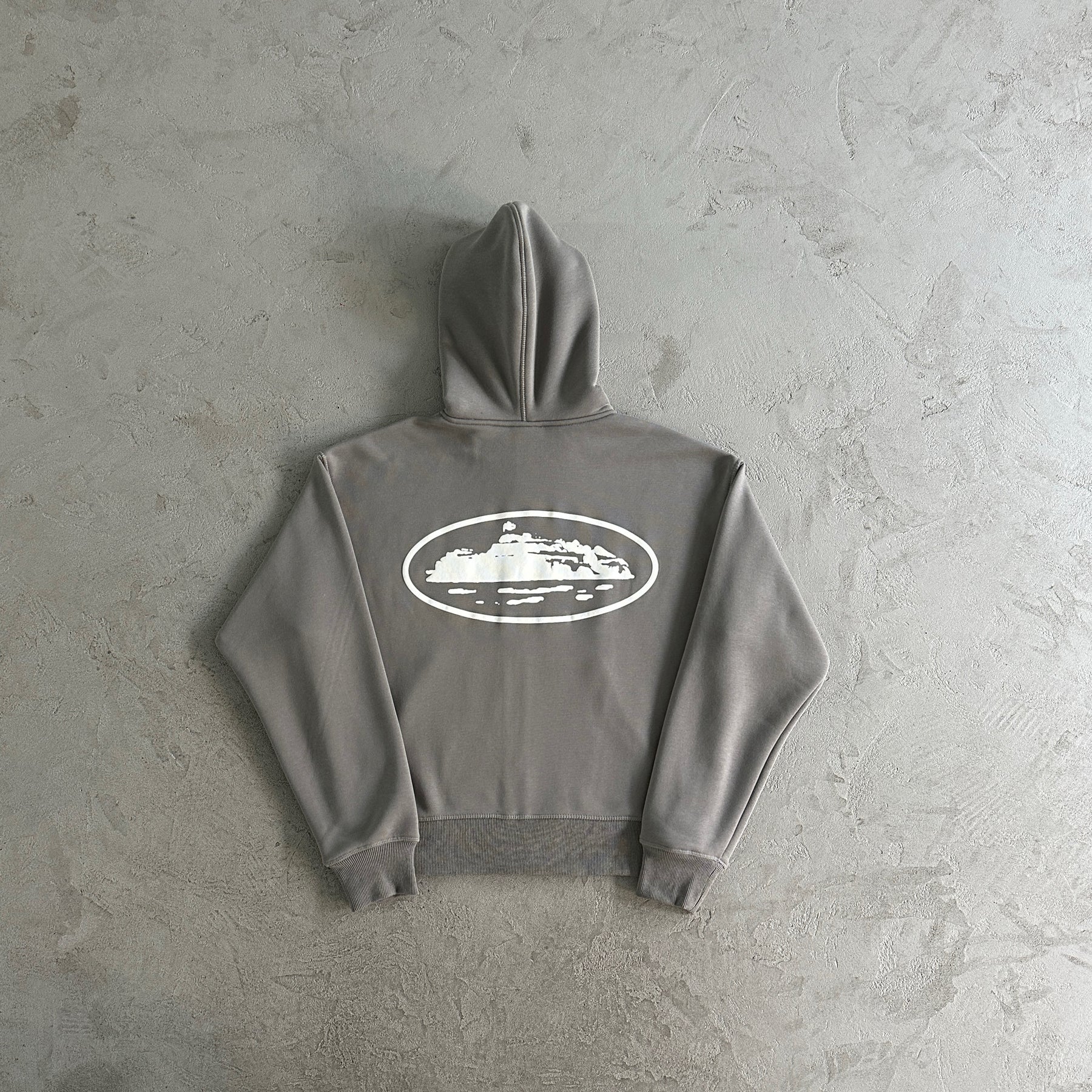 Conjunto Corteiz “Island Puff Print” ( Cinza )