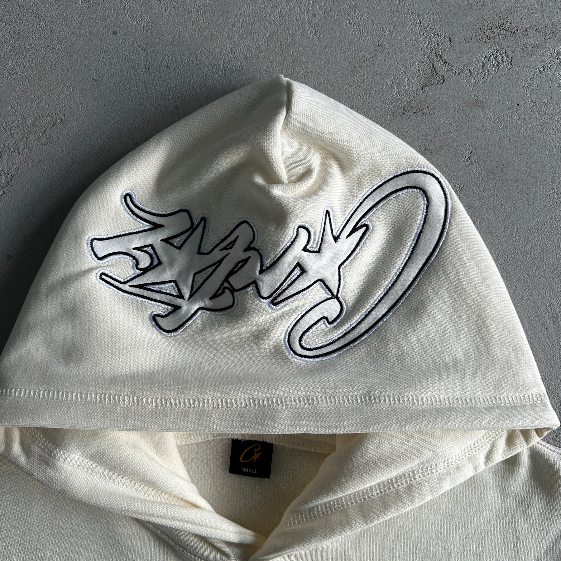 Conjunto Corteiz “Satin C-Star Applique” ( Branco )