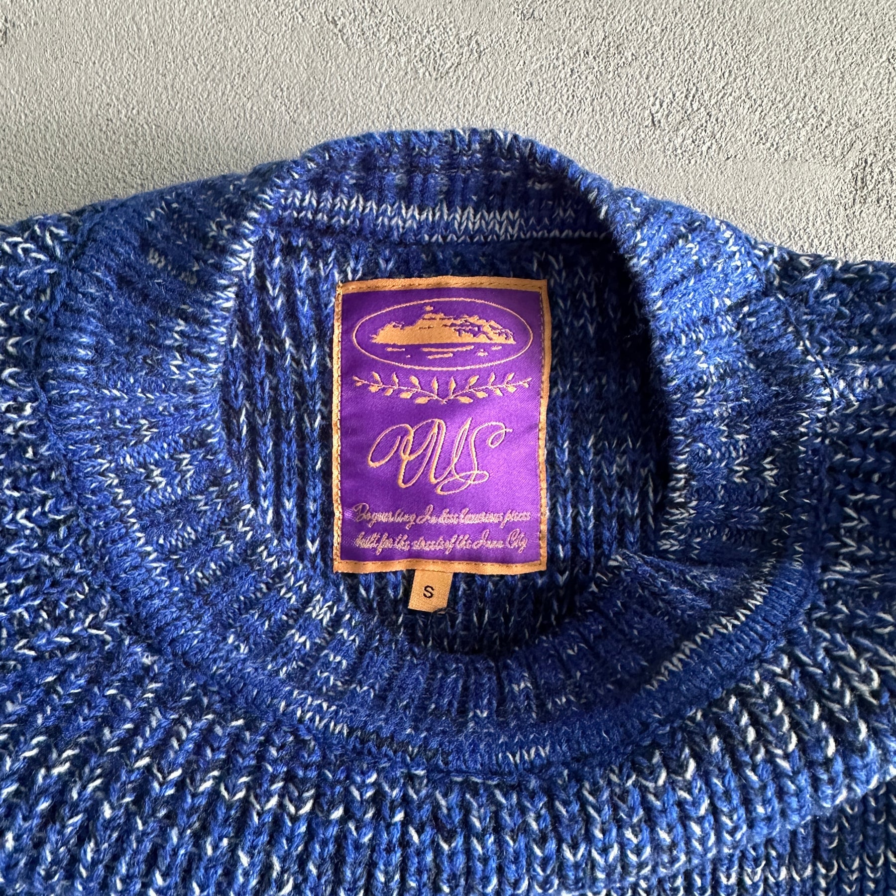 Sueter Corteiz “Mixed Yarn Allstarz” ( Azul )