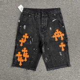 Shorts Chrome Hearts x Gallery Dept “Orange Cross Patches”