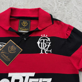 Camisa Jersey Corteiz “Striped knit jersey” ( Vermelho )