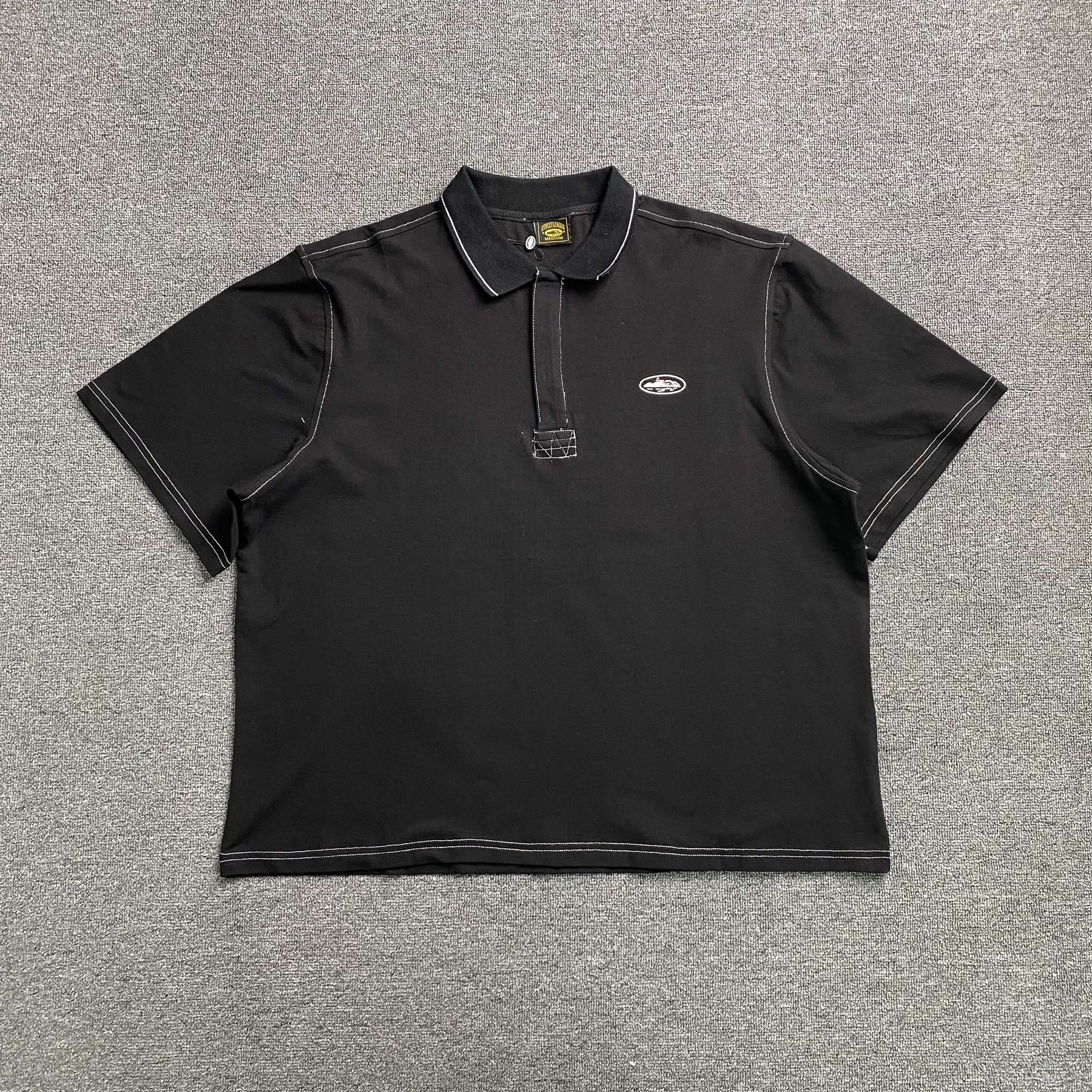 Polo Corteiz “Crest Rugby” ( Preta )