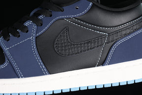 Air Jordan 1 Low "Black Dark Obsidian Snakeskin”