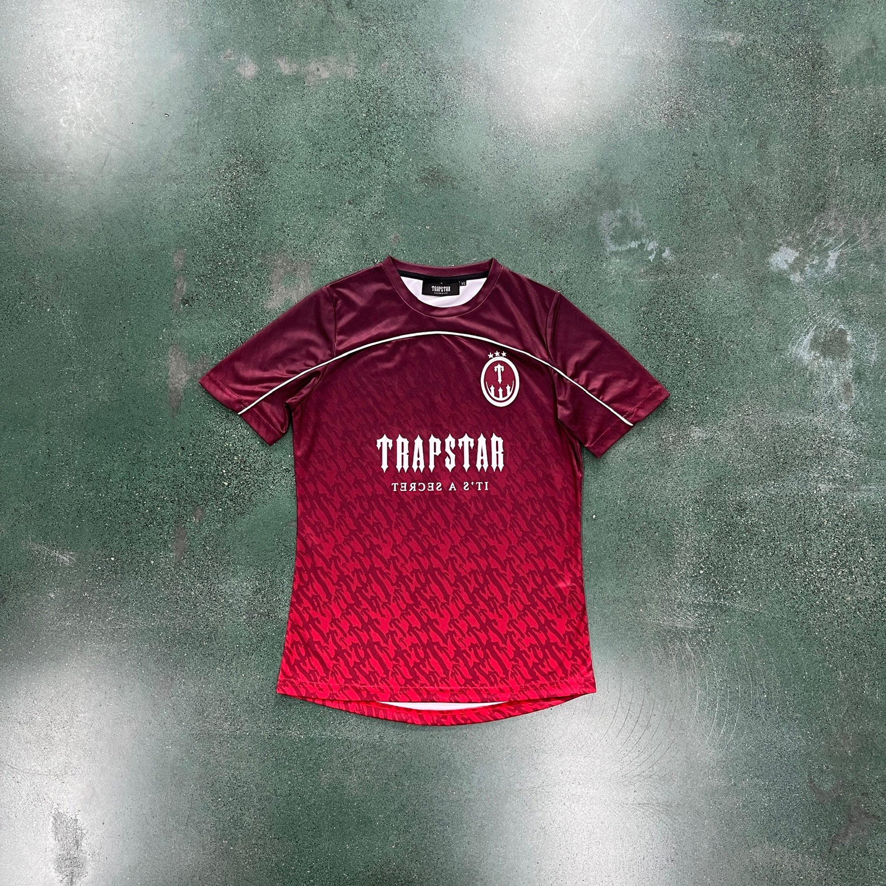 Camisa Trapstar “Football Jersey Burgundy” (Its a Secret)