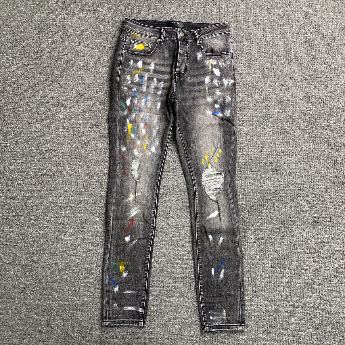 Calça Amiri “Painter” ( Cinza )