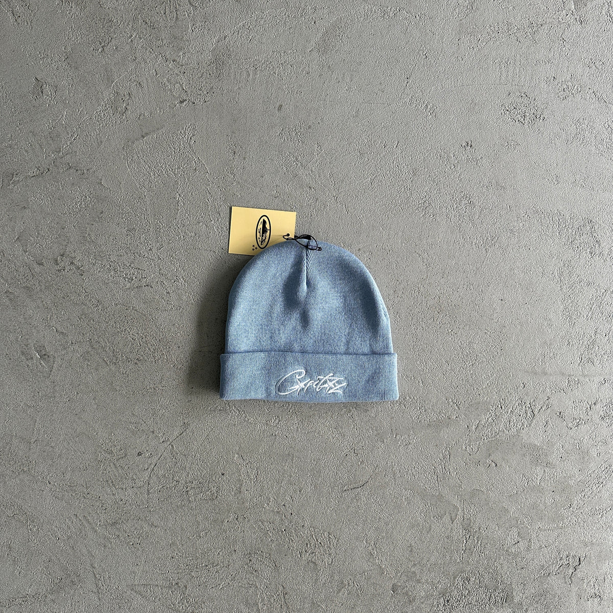 Touca Corteiz “Demon Embroidered Beanie” ( Azul )