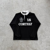 Sueter Corteiz “Paneled Rugby” ( Preto )