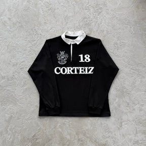 Sueter Corteiz “Paneled Rugby” ( Preto )