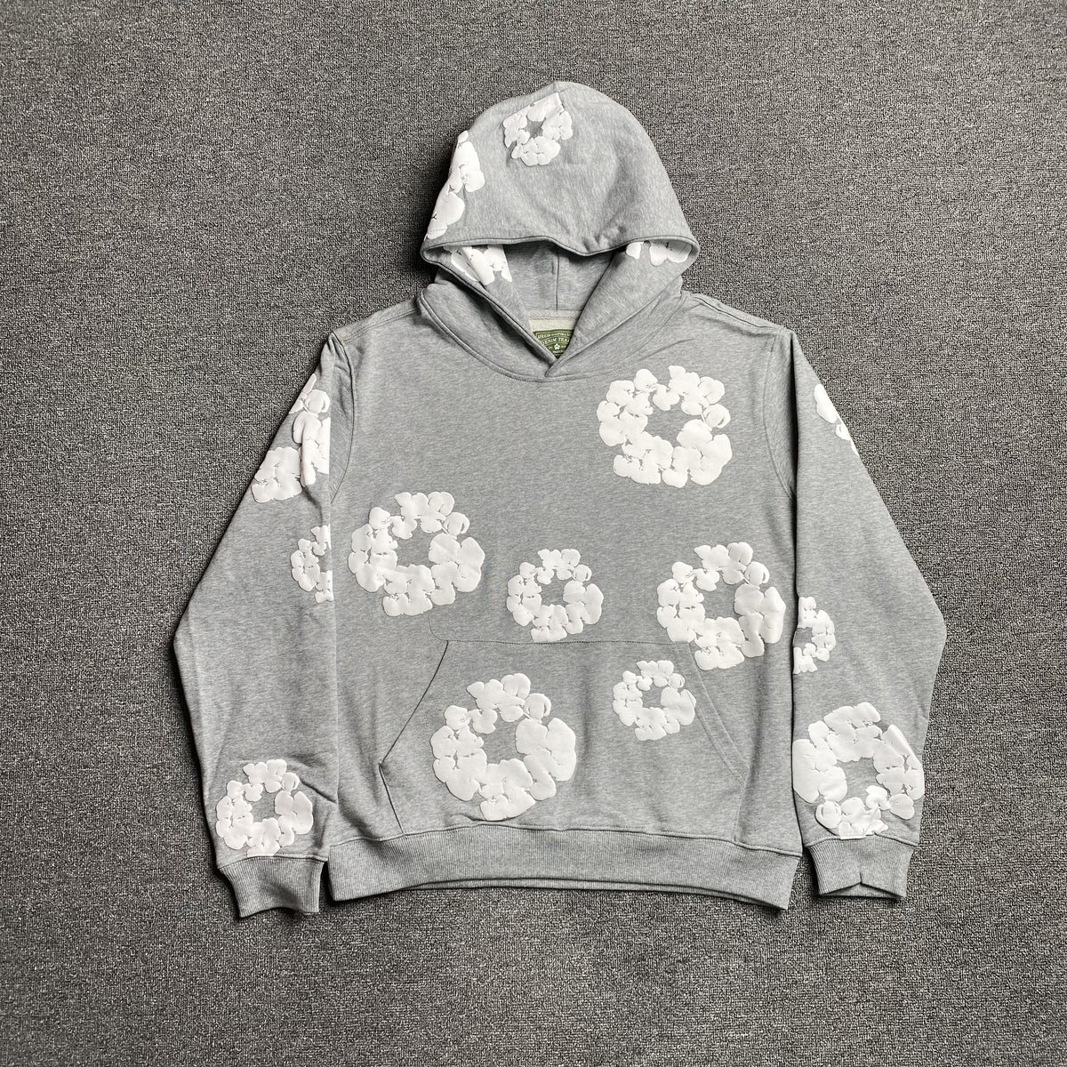 Conjunto Denim Tears ( Cinza com Branco )