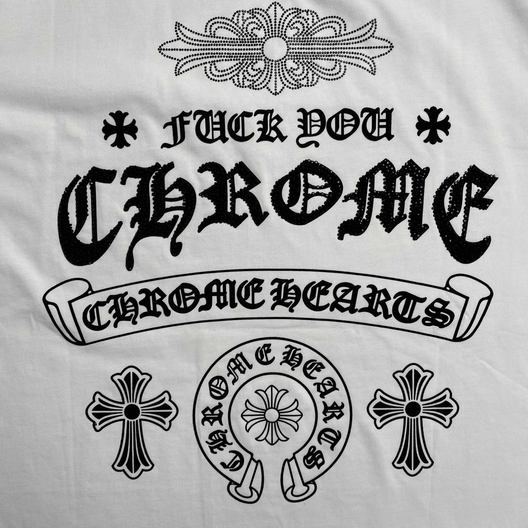 Camisa Chrome Hearts “Fuck You” ( Branca )