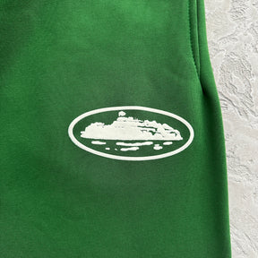 Shorts Corteiz “Island Puff Print” ( Verde )