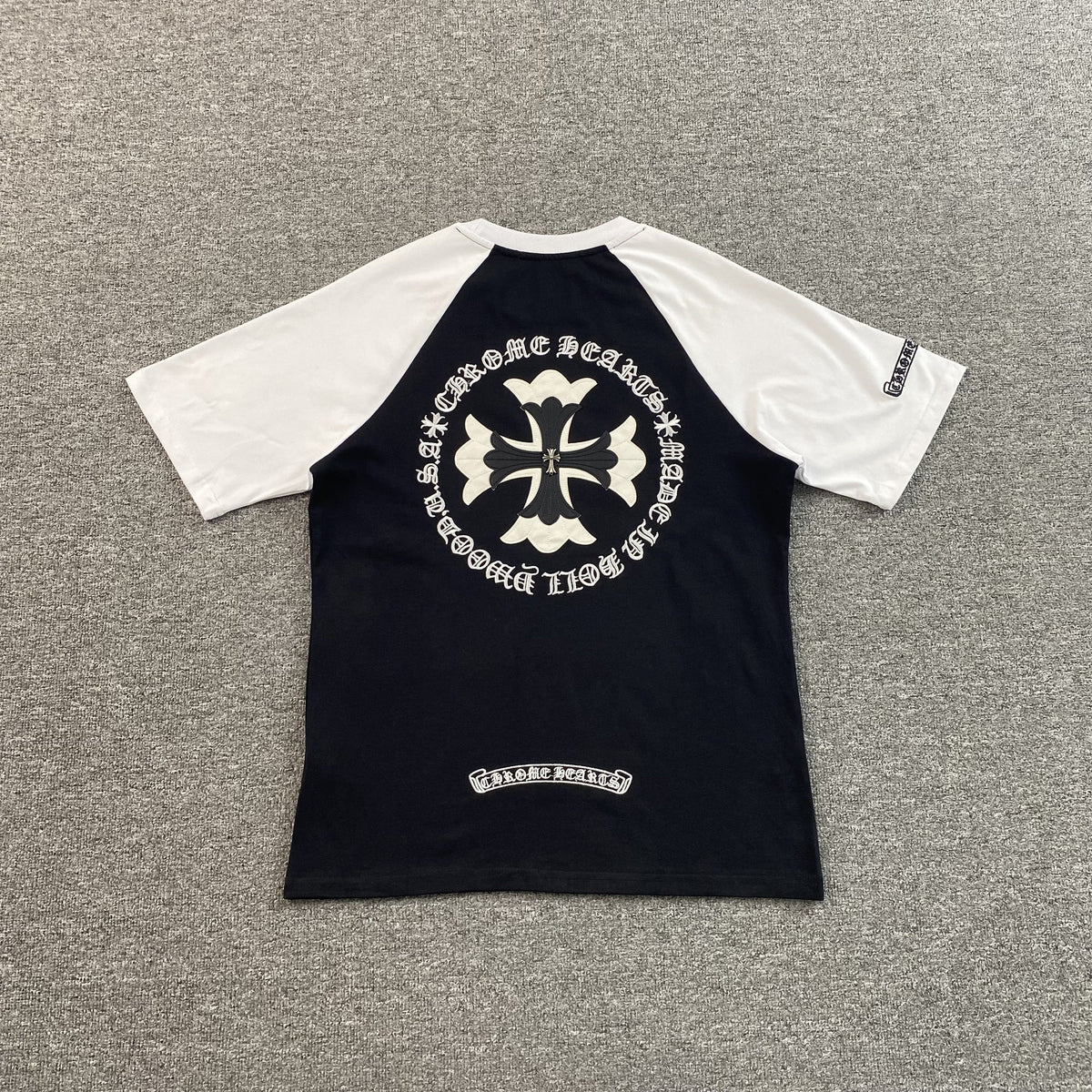 Camisa Chrome Hearts “Raglan” ( Preta com Branca )