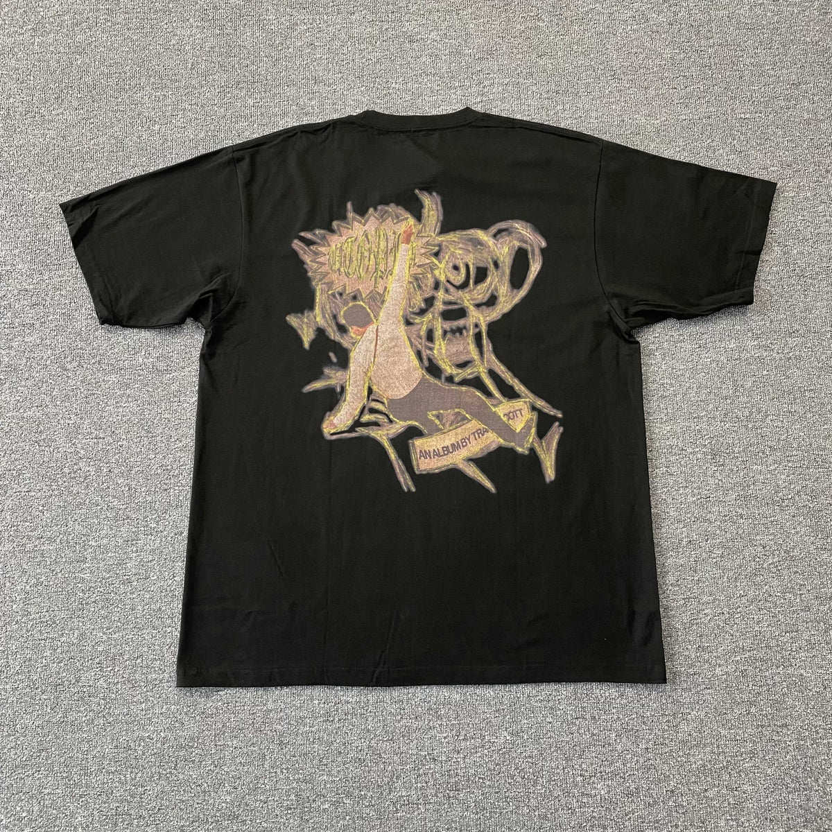 Camisa Cactus Jack ”Jack's Topia” ( Preta )