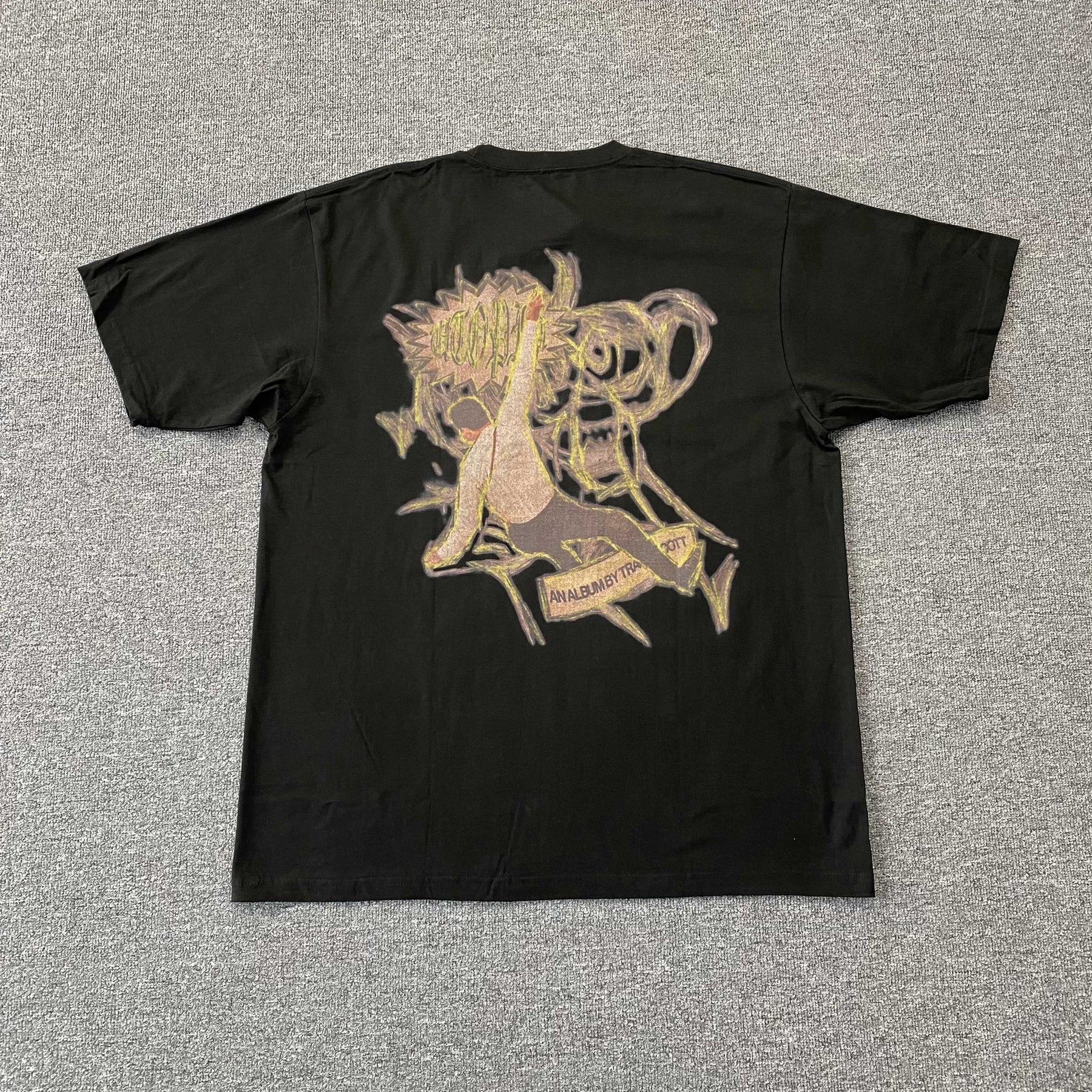 Camisa Cactus Jack ”Jack's Topia” ( Preta )