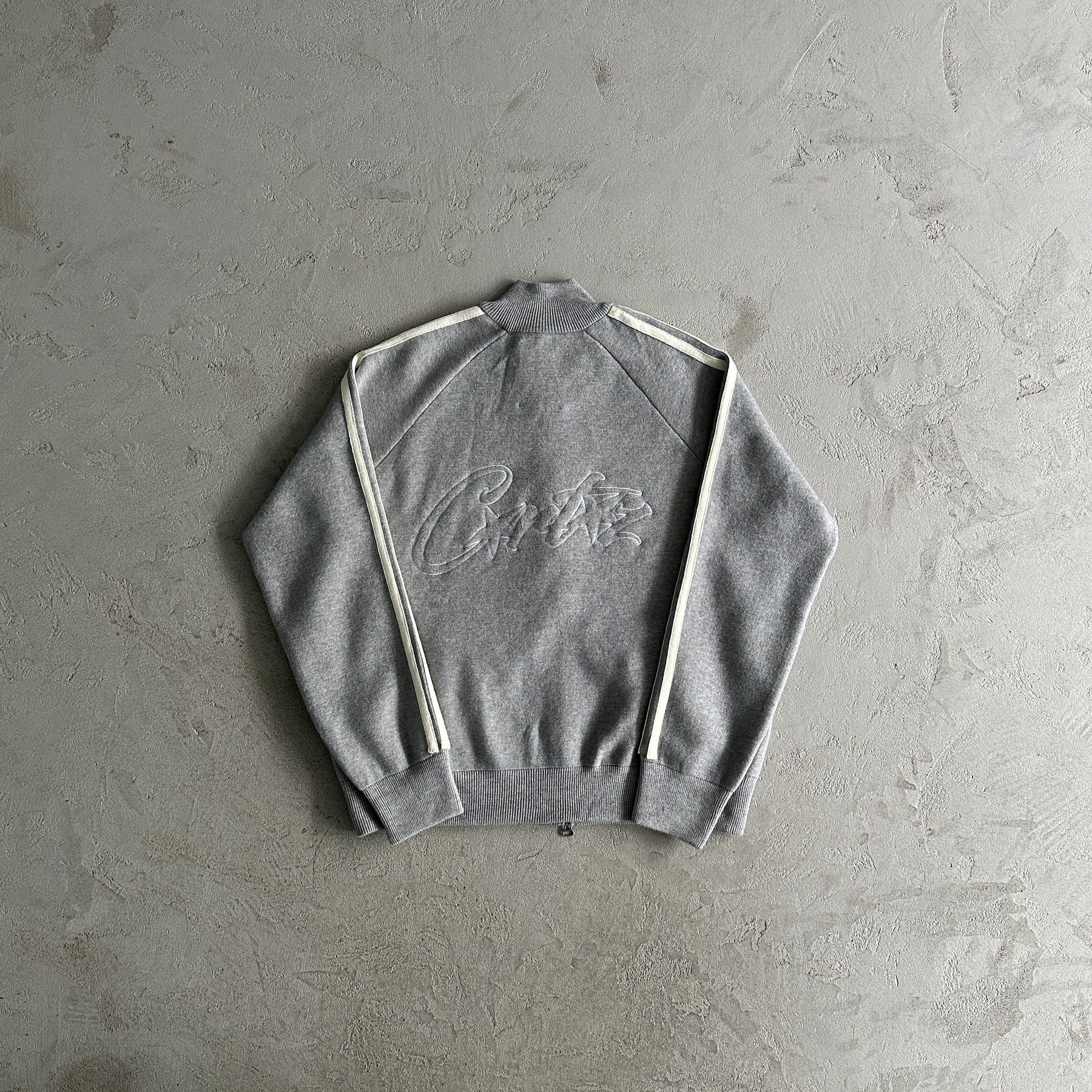 Sueter Corteiz “Knit Zip up” ( Cinza )