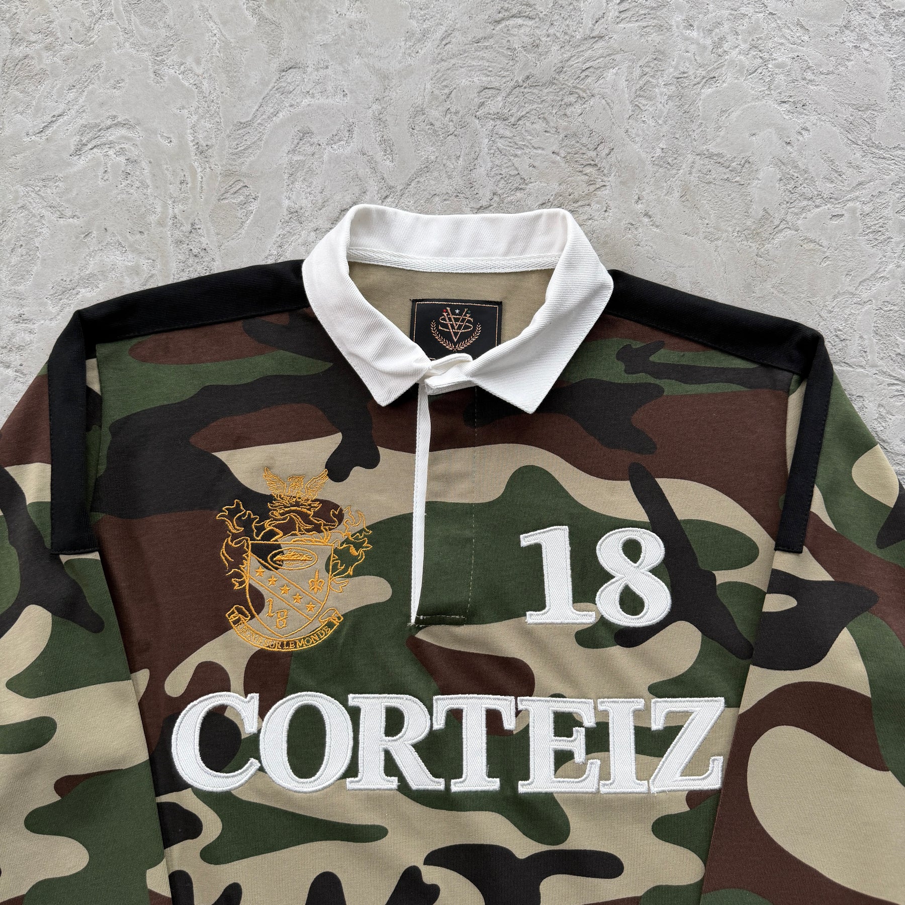 Sueter Corteiz “Paneled Rugby” ( Verde Militar )