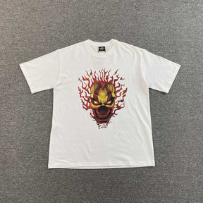 Camisa Corteiz “Fire Clown” ( Branca )