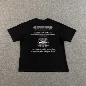 Camisa Corteiz “Gentrifiers Wanted Dead Not Alive” ( Preta )