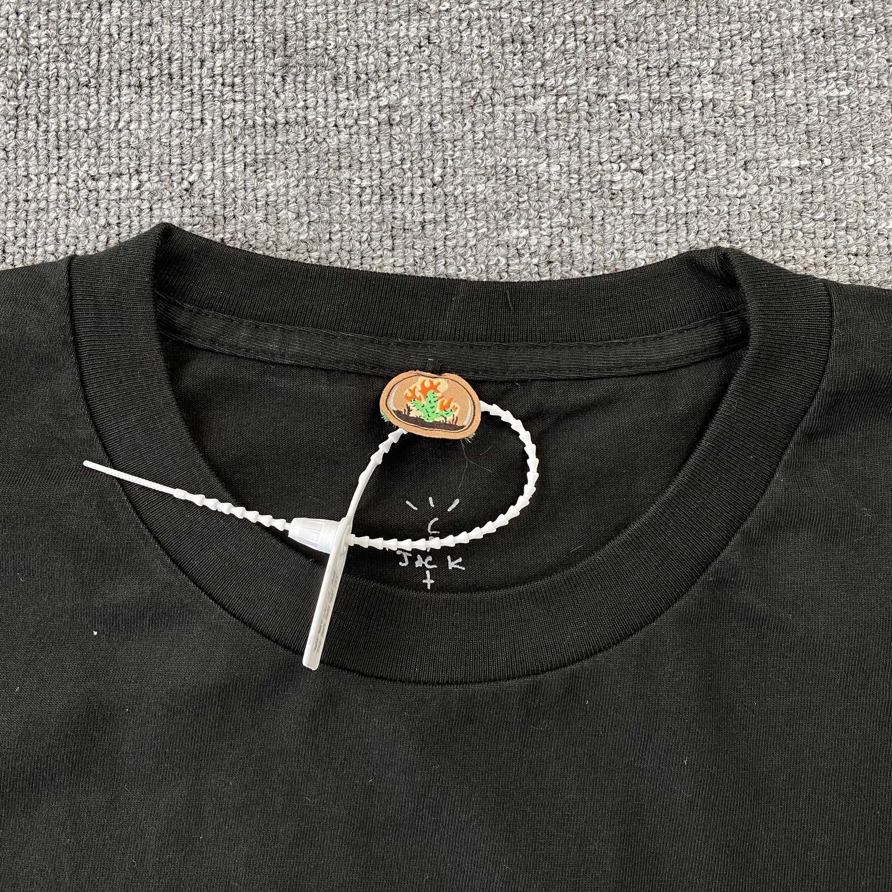 Camisa Cactus Jack ”Jack's Topia” ( Preta )