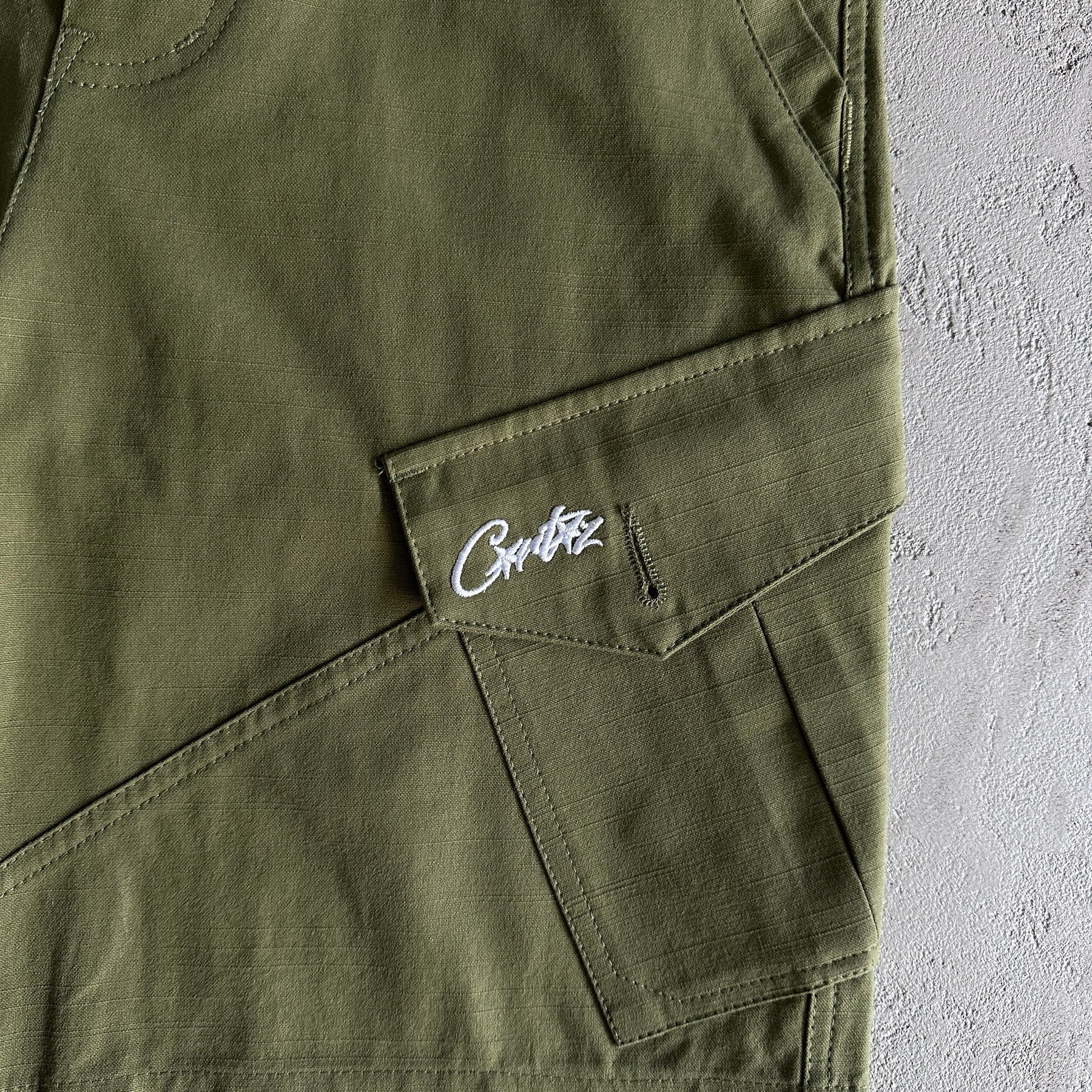 Shorts Corteiz “Slant Pocket Green”