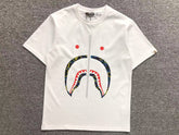 Camisa Bape ”Multicamo Shark” ( Branca )