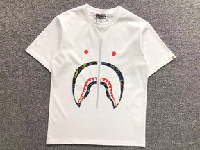 Camisa Bape ”Multicamo Shark” ( Branca )