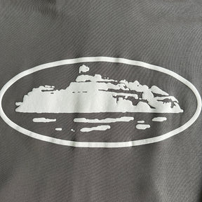 Conjunto Corteiz “Island Puff Print” ( Cinza )