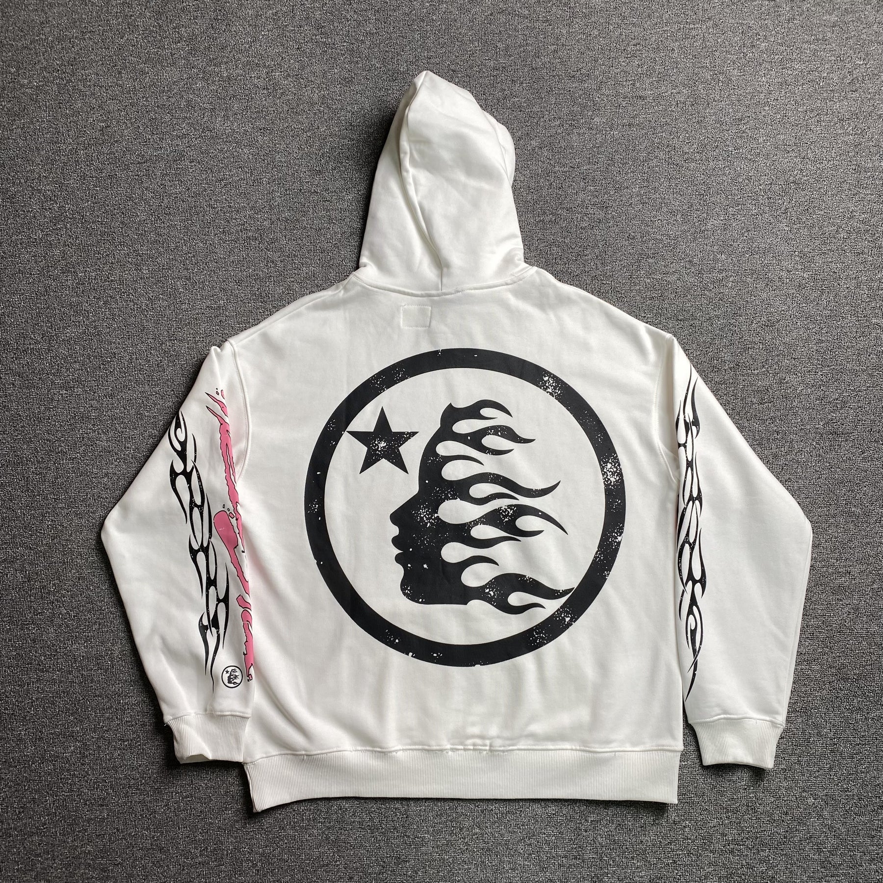 Moletom Hellstar “Glitter Zip Up” ( Branca )