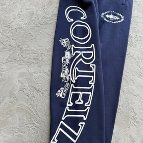 Conjunto Corteiz “Cortears Royale Zip” (Navy)