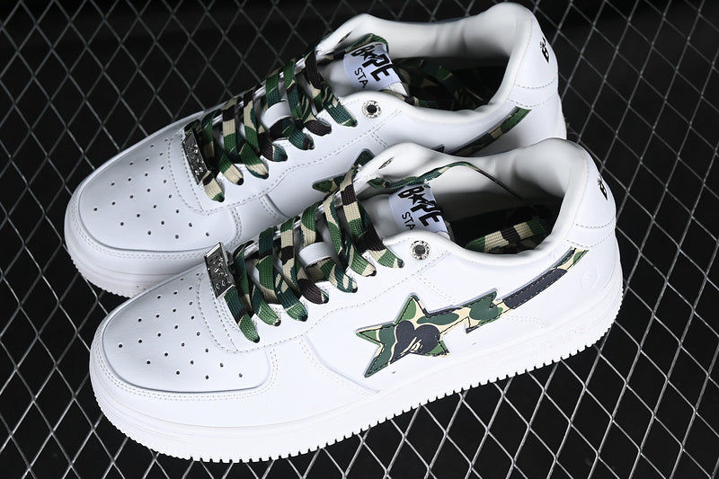 BAPE STA “White ABC Camo Green”