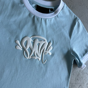 Conjunto Syna World Verão Feminino ( Branco e Azul )