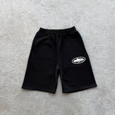 Shorts Corteiz “Island Puff Print” ( Preto )