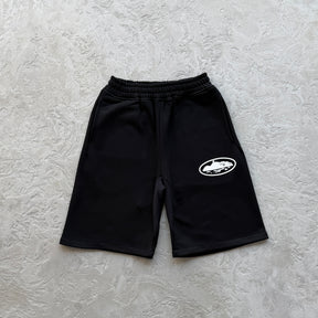 Shorts Corteiz “Island Puff Print” ( Preto )