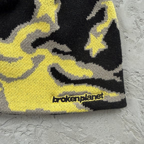 Touca Broken Planet “Star Camo Beanie” ( Amarelo )