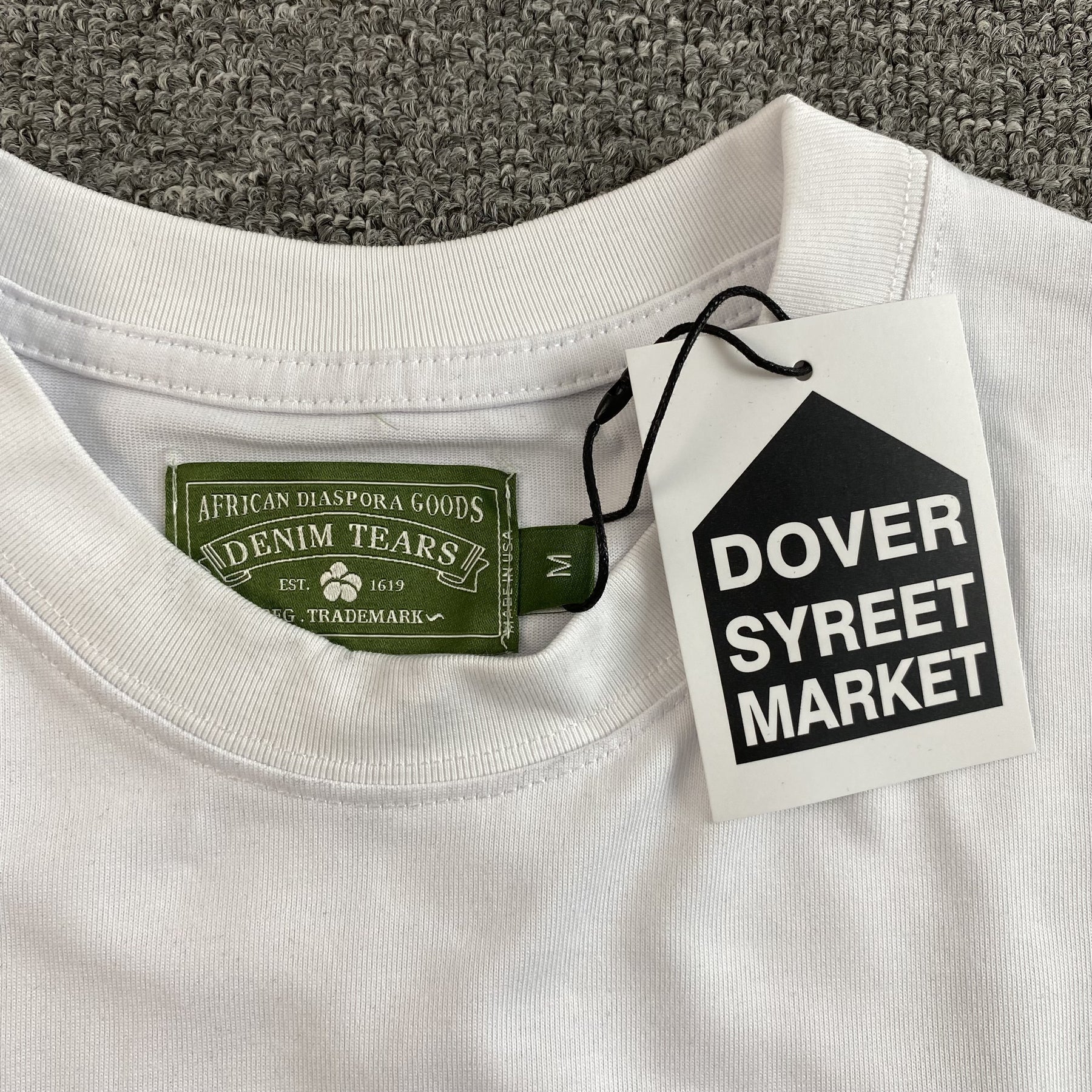 Camisa Denim Tears “African Diaspora Goods” ( Branca )