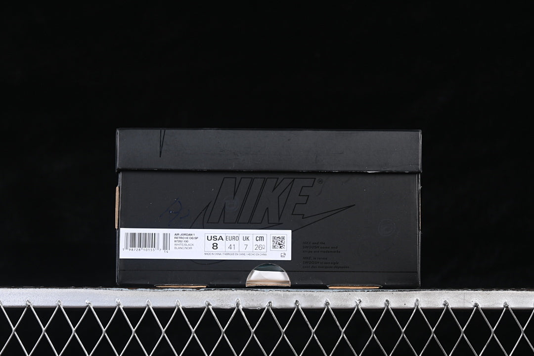 Air Jordan 1 High x Fragment Design ( Preto e Branco )