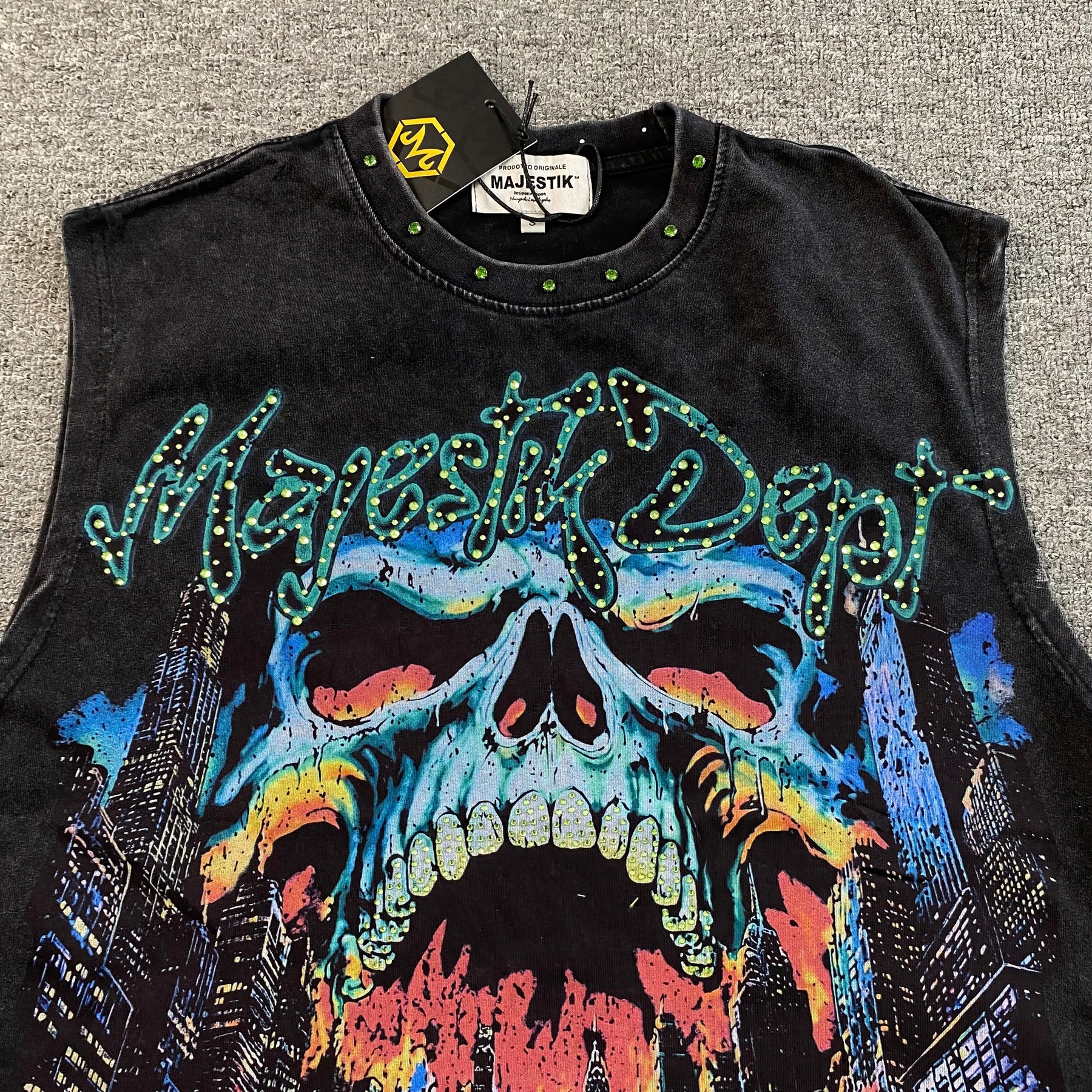 Camisa Majestik “Skull and City”
