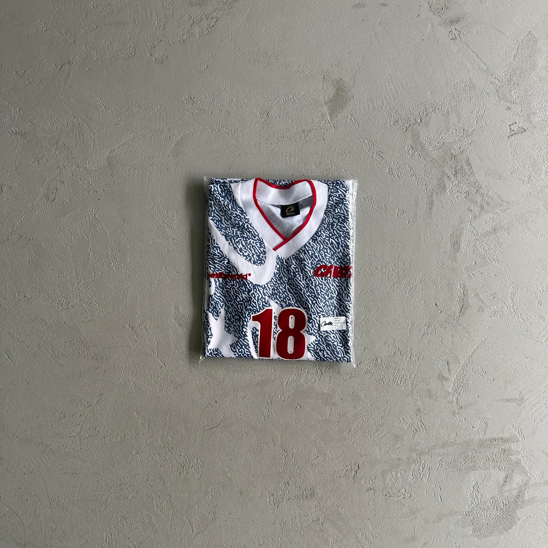 Camisa Corteiz “Printed” ( Branco e Azul )