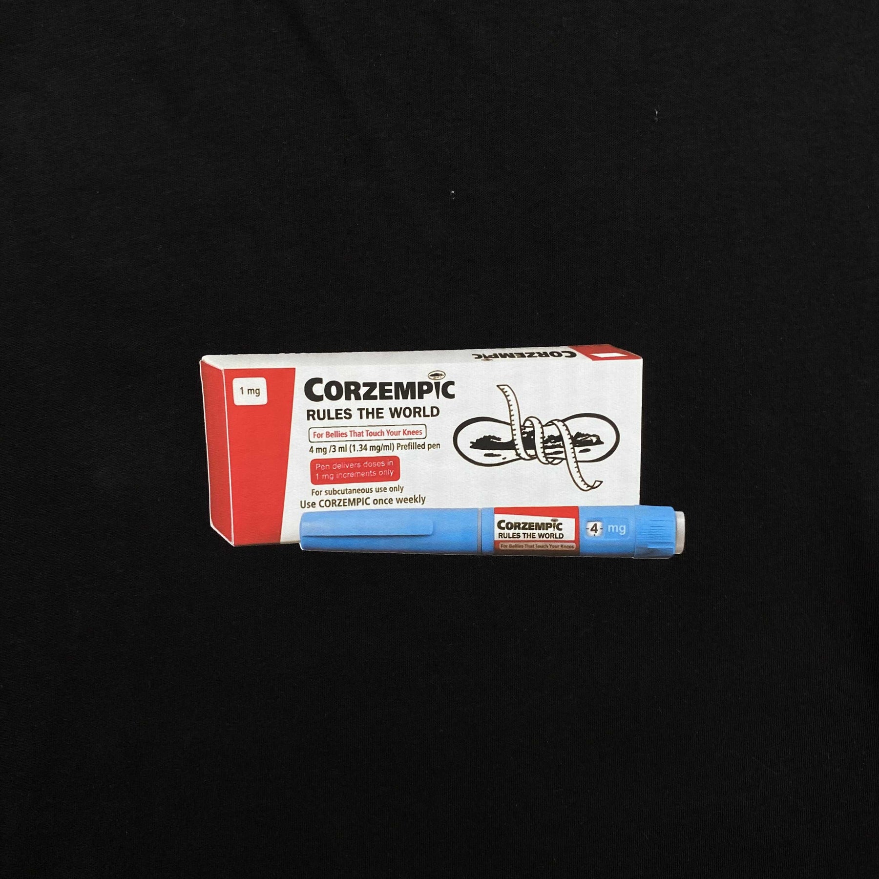 Camisa Corteiz “Corzempic” ( Preta )
