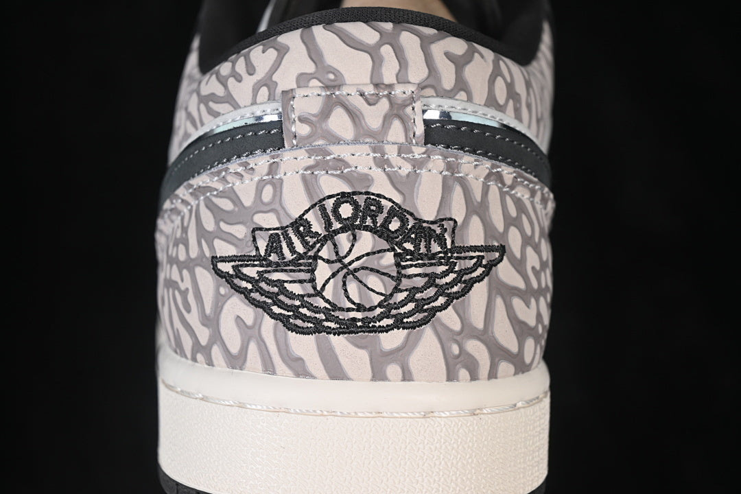 Air Jordan 1 Low "Deep Pewter Elephent Print”