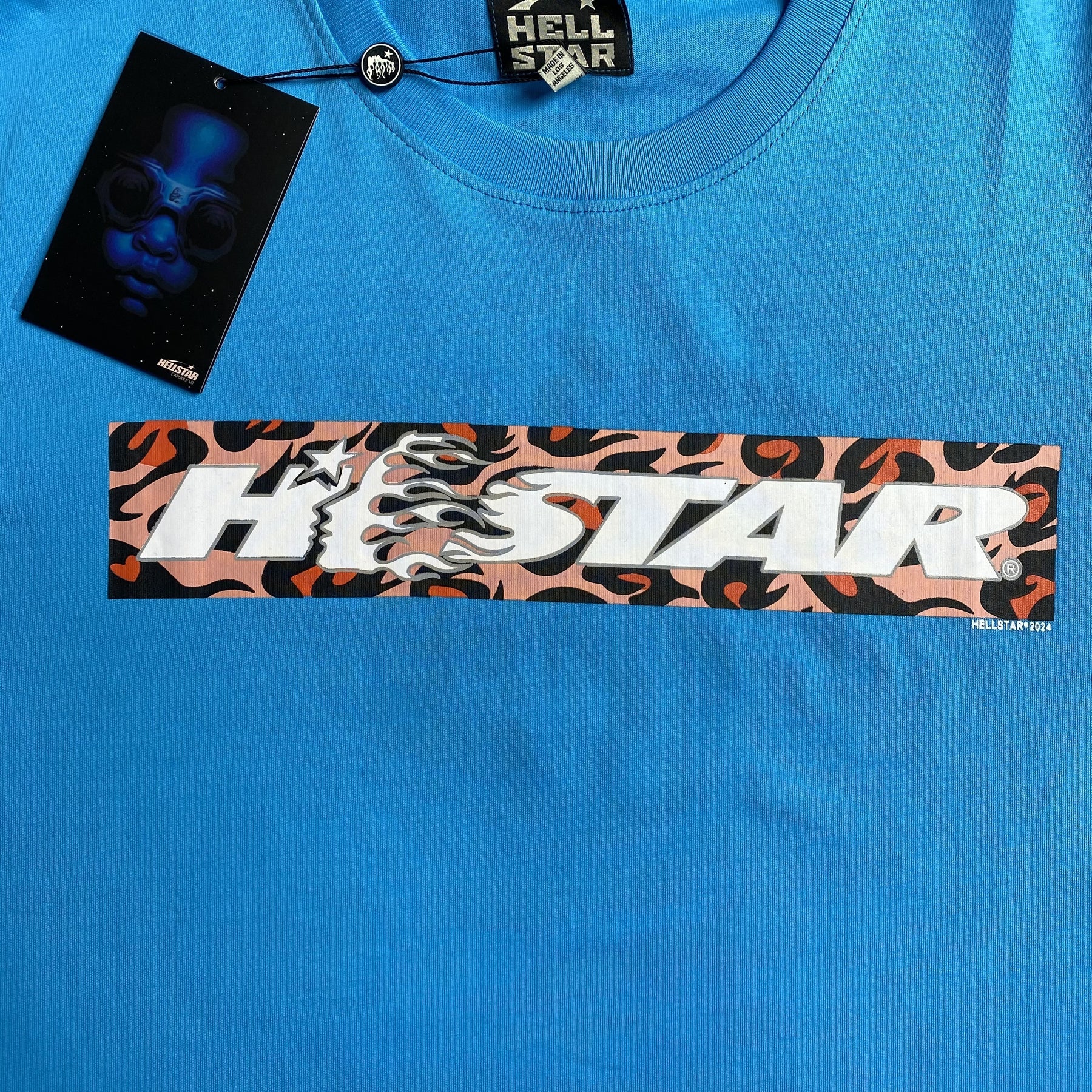 Camisa Hellstar “Box Logo Camo” ( Azul )
