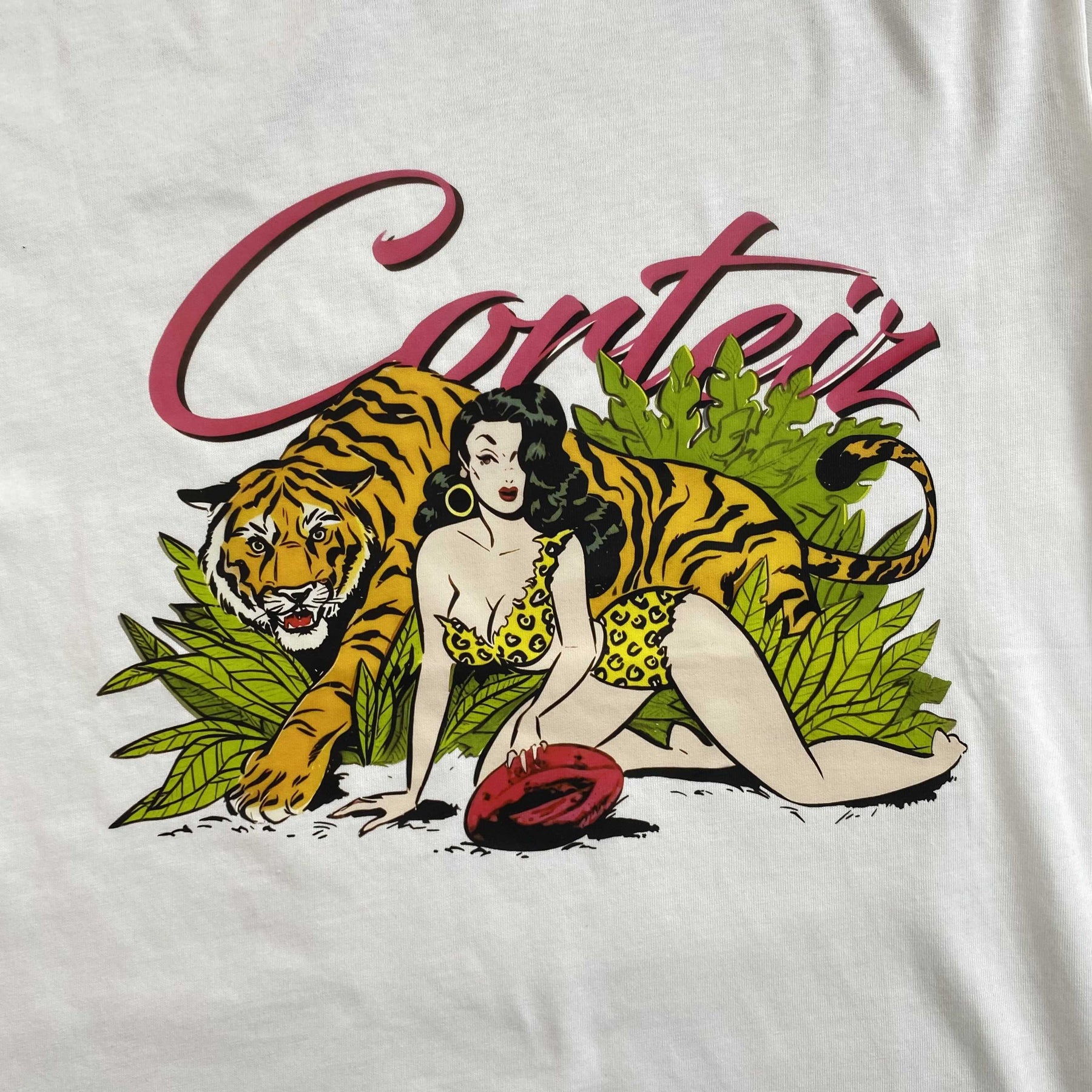 Camisa Corteiz “Tiger Woman” ( Branca )