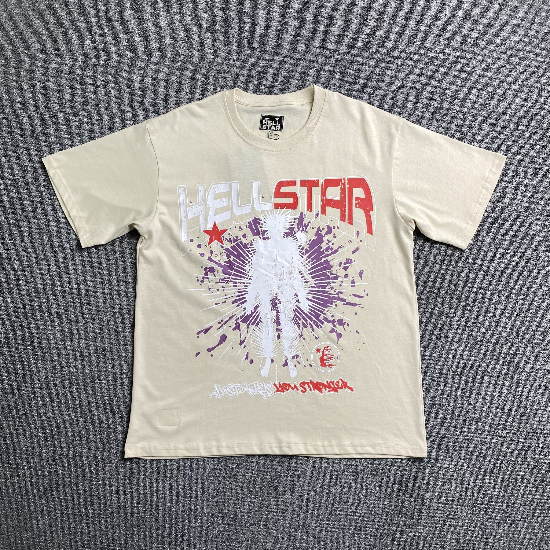 Camisa Hellstar “Just Makes You Stronger” ( Off White )