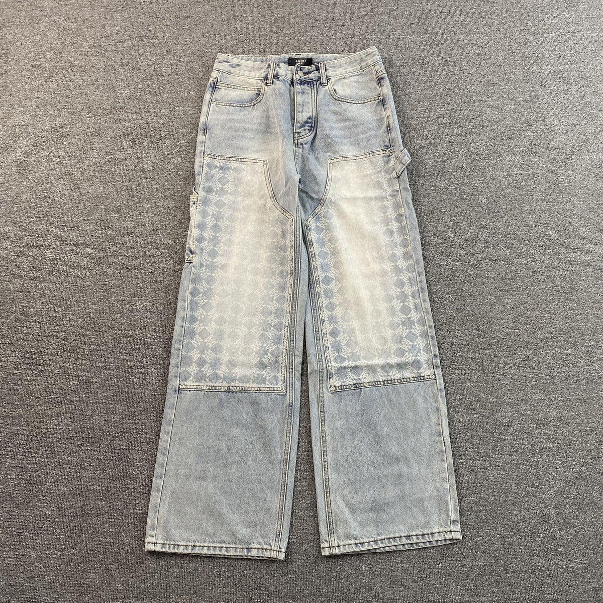 Calça Amiri “Quad Studded” ( Cinza )