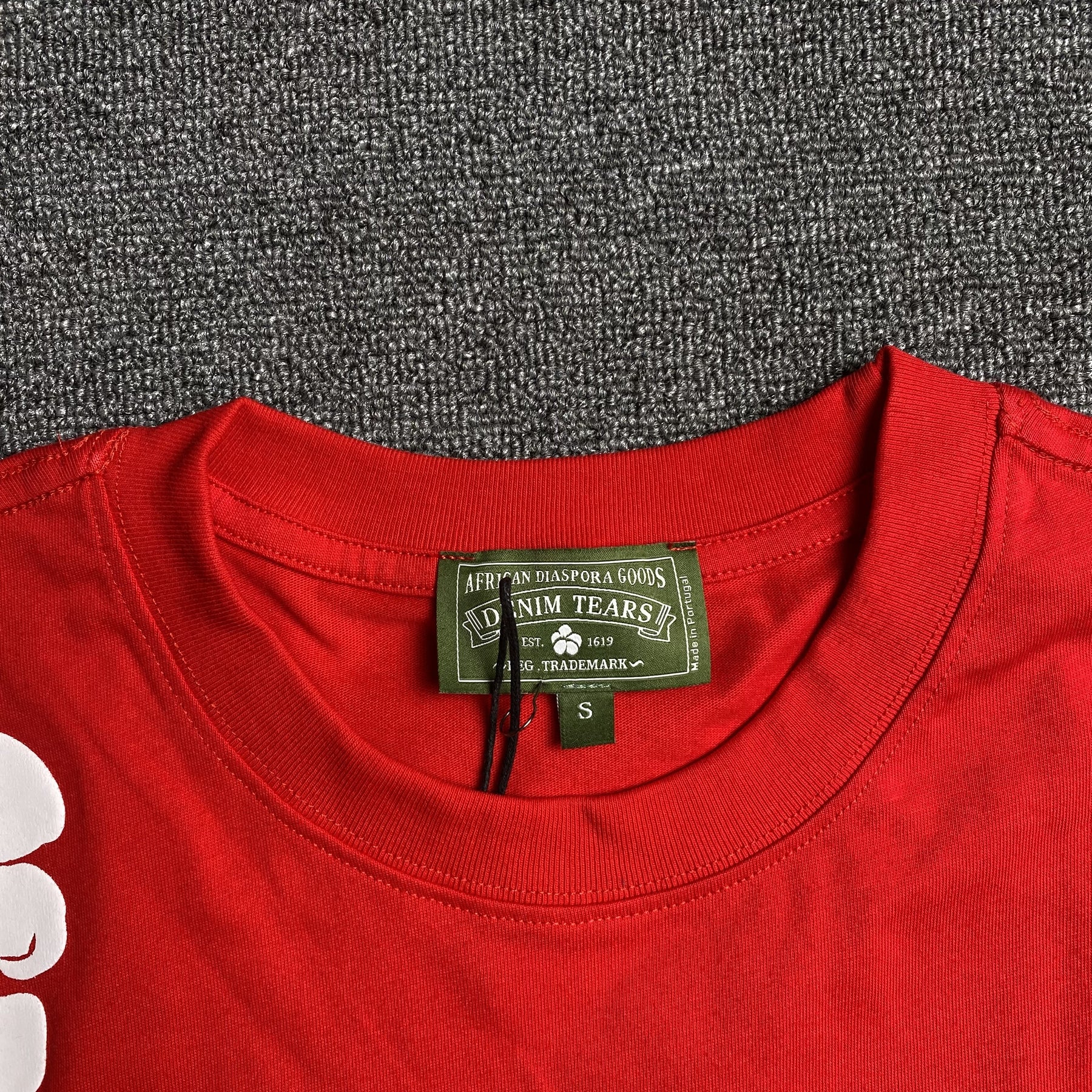 Camisa Denim Tears (Vermelho com Branco)